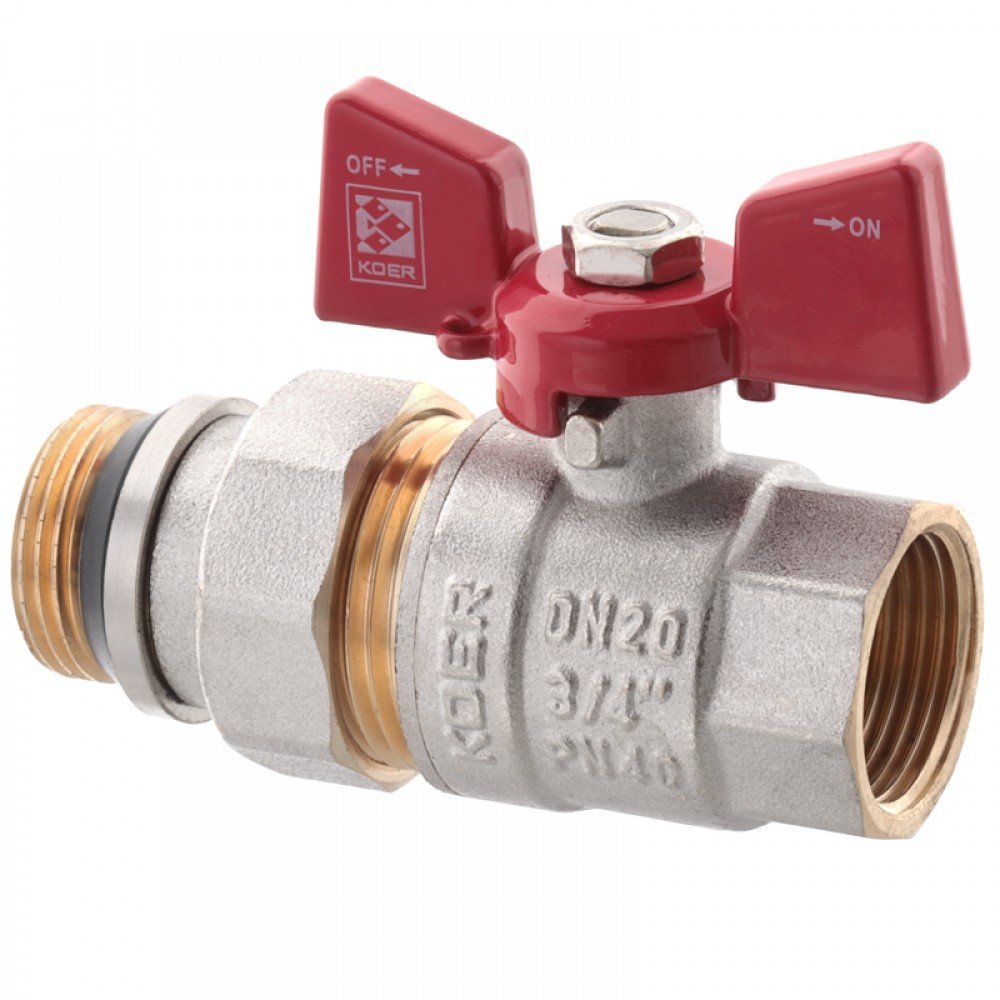 Кран с американкой 3/4" "антипротечка" (KOER KR.227-Gi) (KR0191)