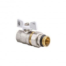 Кран с американкой 1/2" "антипротечка" KOER KR 227 W-Gi белый KR0190 