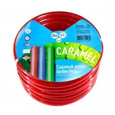 Шланг поливочный Presto-PS силикон садовый Caramel красный диаметр 3/4 дюйма, длина 50 м SE-3/4 50