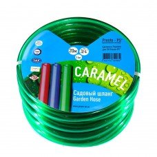 Шланг поливочный Presto-PS силикон садовый Caramel зеленый диаметр 3/4 дюйма, длина 50 м CAR-3/4 50
