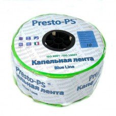 Капельная лента Presto-PS щелевая Blue Line шаг через 10 см, расход воды 0,85 л/ч, длина 1000 м BL-10-1000