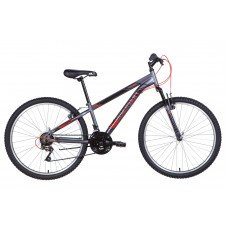 Велосипед 26" Discovery RIDER 2021 графитово-черный с красным м OPS-DIS-26-420