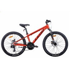 Велосипед 24" Leon JUNIOR AM DD 2021 красный OPS-LN-24-071