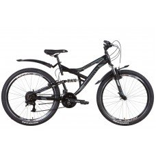 Велосипед ST 26" Discovery CANYON AM2 Vbr с крылом Pl 2022 (серо-черный (м)) OPS-DIS-26-447