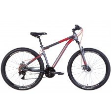 Велосипед ST 27.5" Discovery TREK AM DD 2022 (темно-серый с синим (м)) OPS-DIS-27.5-035