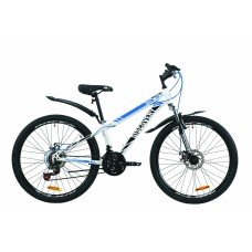 Велосипед 26" Discovery TREK DD 2020 бело-черный с синим OPS-DIS-26-271