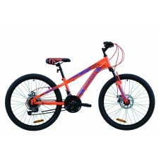 Велосипед 24" Discovery RIDER DD 2020 оранжево-синий OPS-DIS-24-206