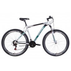 Велосипед 29" Discovery TREK 2021 серебристо-черный с бирюзовым OPS-DIS-29-095