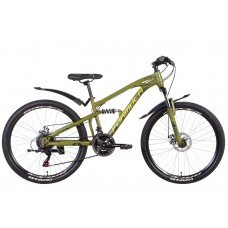 Велосипед ST 26" Formula BLAZE AM2 DD рама- " с крылом Pl 2022 (темно-серый с оранжевым (м)) OPS-FR-26-652