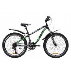 Велосипед 24" Discovery FLINT AM VBR 2020 черно-бирюзовый с салатным OPS-DIS-24-213