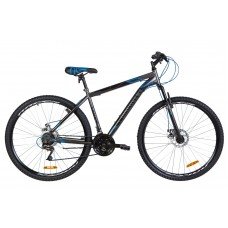 Велосипед 29" Discovery RIDER DD 2020 серо-черный с синим м OPS-DIS-29-084