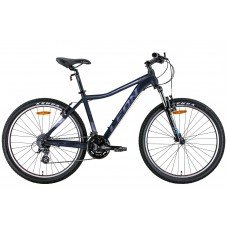 Велосипед 26" Leon HT-LADY AM preload Vbr 2022 (черный с сиреневым (м)) OPS-LN-26-090