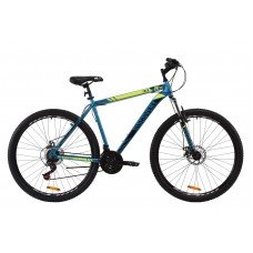 Велосипед 29" Discovery TREK DD 2020 малахитовый с желтым м OPS-DIS-29-055