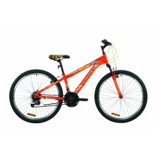 Велосипед 26" Discovery RIDER 2020 красно-оранжевый с синим м OPS-DIS-26-314