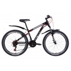 Велосипед 26" Discovery TREK 2021 серый с желтым м OPS-DIS-26-381