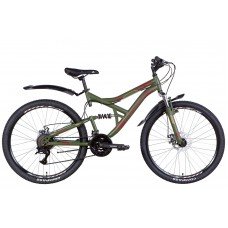 Велосипед ST 26" Discovery CANYON AM2 DD с крылом Pl 2022 (хаки (м)) OPS-DIS-26-445