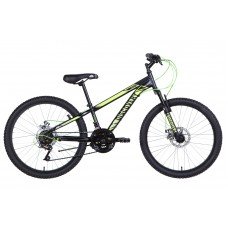 Велосипед 24" Discovery RIDER DD 2021 черно-салатный м OPS-DIS-24-262