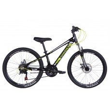 Велосипед 24" Discovery QUBE AM DD 2021 черно-желтый OPS-DIS-24-268