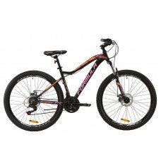 Велосипед 26" Formula MYSTIQUE 1 0 2020 черно-оранжевый с сиреневым м OPS-FR-26-361