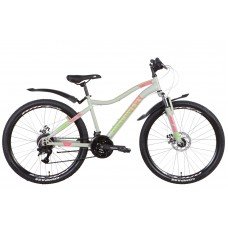 Велосипед ST 26" Discovery KELLY AM DD с крылом Pl 2022 (серо-розовый (м)) OPS-DIS-26-452