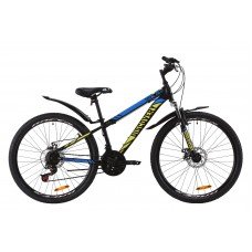Велосипед 26" Discovery TREK DD 2020 черно-зеленый с синим м OPS-DIS-26-269