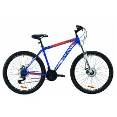 Велосипед 27 5" Discovery TREK DD 2020 сине-оранжевый OPS-DIS-27 5-007 OPS-DIS-27.5-007