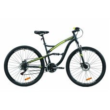 Велосипед 29" Formula SPARK DD 2020 серо-черный с желтым м OPS-FR-29-075