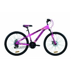 Велосипед 26" Discovery RIDER DD 2020 малиново-черный с желтым OPS-DIS-26-325