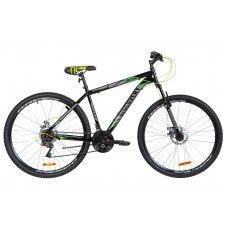 Велосипед 29" Discovery RIDER DD 2020 черно-серый с зеленым OPS-DIS-29-076