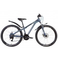 Велосипед ST 29" Discovery TREK AM DD 2022 темно-серый с синим м OPS-DIS-29-123