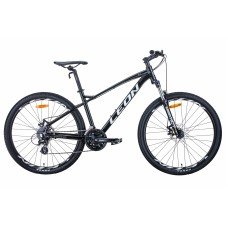 Велосипед 27.5" Leon XC-90 2021 (чёрно-белый c серым) OPS-LN-27.5-088