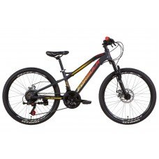 Велосипед 24" Formula BLACKWOOD 2.0 2021 (антрацитово-бирюзовый с оранжевым (м)) OPS-FR-24-281