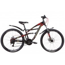 Велосипед ST 26" Discovery TRON AM2 DD рама- " с крылом Pl 2022 (серебристо-черный (м)) OPS-DIS-26-508