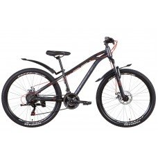 Велосипед ST 26" Formula DAKAR AM DD с крылом Pl 2022 (темно-серый (м)) OPS-FR-26-655