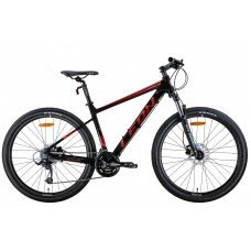 Велосипед 27.5" Leon XC-80 AM Hydraulic lock out HDD 2022 (черный с красным (м)) OPS-LN-27.5-143