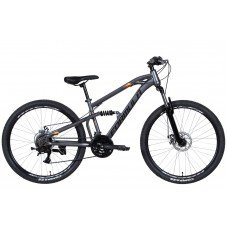 Велосипед ST 26" Formula BLAZE AM2 DD рама- 2022 (серо-оранжевый (м)) OPS-FR-26-691