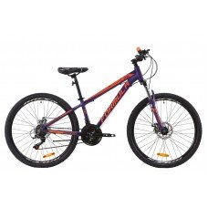 Велосипед 26" Formula MOTION 2020 фиолетовый с оранжевым м OPS-FR-26-334