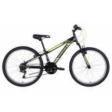 Велосипед 24" Discovery RIDER 2021 черно-салатный м OPS-DIS-24-266