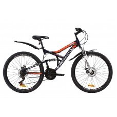 Велосипед 26" Discovery CANYON DD 2020 сине-оранжевый OPS-DIS-26-234