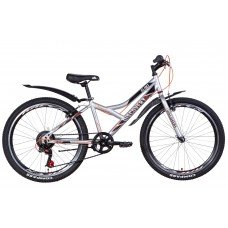 Велосипед 24" Discovery FLINT 2021 серебристый OPS-DIS-24-223