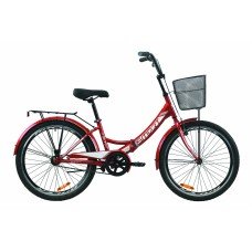 Велосипед 24" Formula SMART с корзиной 2020 красный OPS-FR-24-230