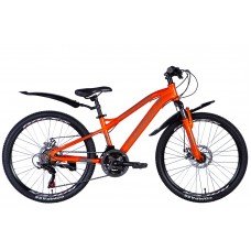 Велосипед AL 24" Formula BLACKWOOD 1.0 AM DD рама- " с крылом Pl 2024 (оранжевый ) OPS-FR-24-401