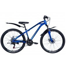 Велосипед ST 26" Formula DAKAR AM DD рама- с крылом Pl 2024 (синий) OPS-FR-26-719