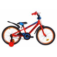 Велосипед 18" Formula SPORT 2021 оранжево-синий с черным OPS-FRK-18-083