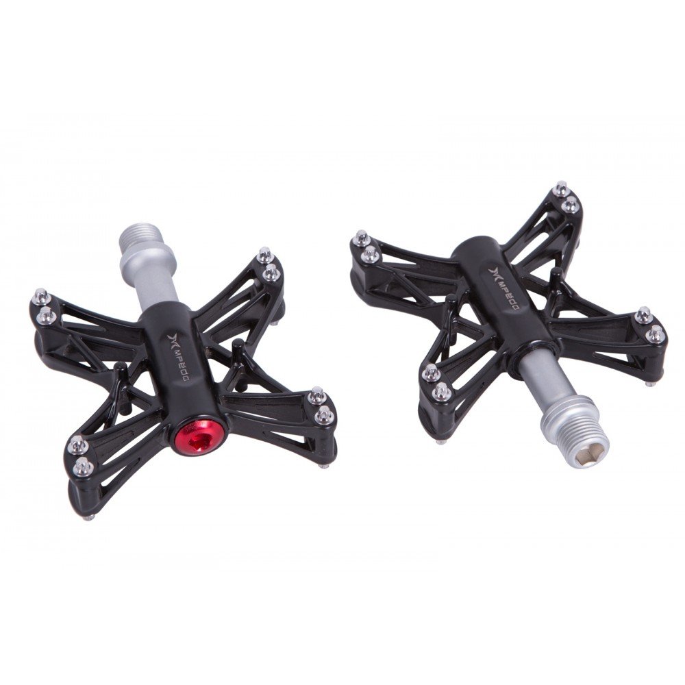 Педали Mpeda AL-77 алюм. платформа на пром. подшипн. X-type (черный)  PED-088