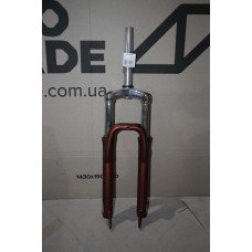 Вилка 29" ST 1-1/8" AM disc шток-215мм (Pantone 7540C) LIANJI LJ641 Discovery BASTION 2022 (повреждение ЛКП) (серо-красный) FRK-29-338