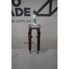 Вилка 26" ST + AL 1-1/8" резьб. AM шток-156мм (Pantone 188C 60% matt) LIANJI LJ-536M Dorozhnik RUBY 2022 (повреждение ЛКП) (темно-красный (м)) FRK-26-A80
