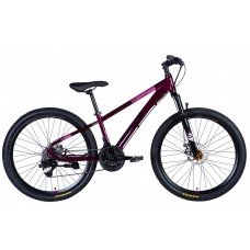 Велосипед AL 26" SPACE- 038 DD рама- фиолетовый 2024 (фиолетовый) OPS-SP-26-001