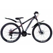 Велосипед ST 26" Discovery TREK AM DD рама- " с крылом Pl 2024 (серый (м)) OPS-DIS-26-563