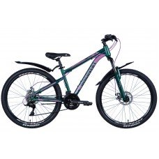 Велосипед ST 26" Discovery TREK AM DD рама- с крылом Pl 2024 (зеленый (м)) OPS-DIS-26-561